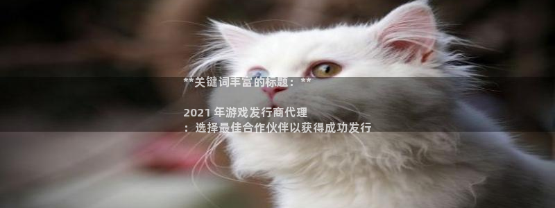 门徒平台注册中心：**关键词丰富的标题：**

2021 年游戏发行商代理
：选择最佳合作伙伴以获得成功发行