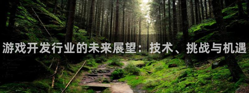 门徒平台首 5o69I7：游戏开发行业的未来展望：技术、挑战与机遇